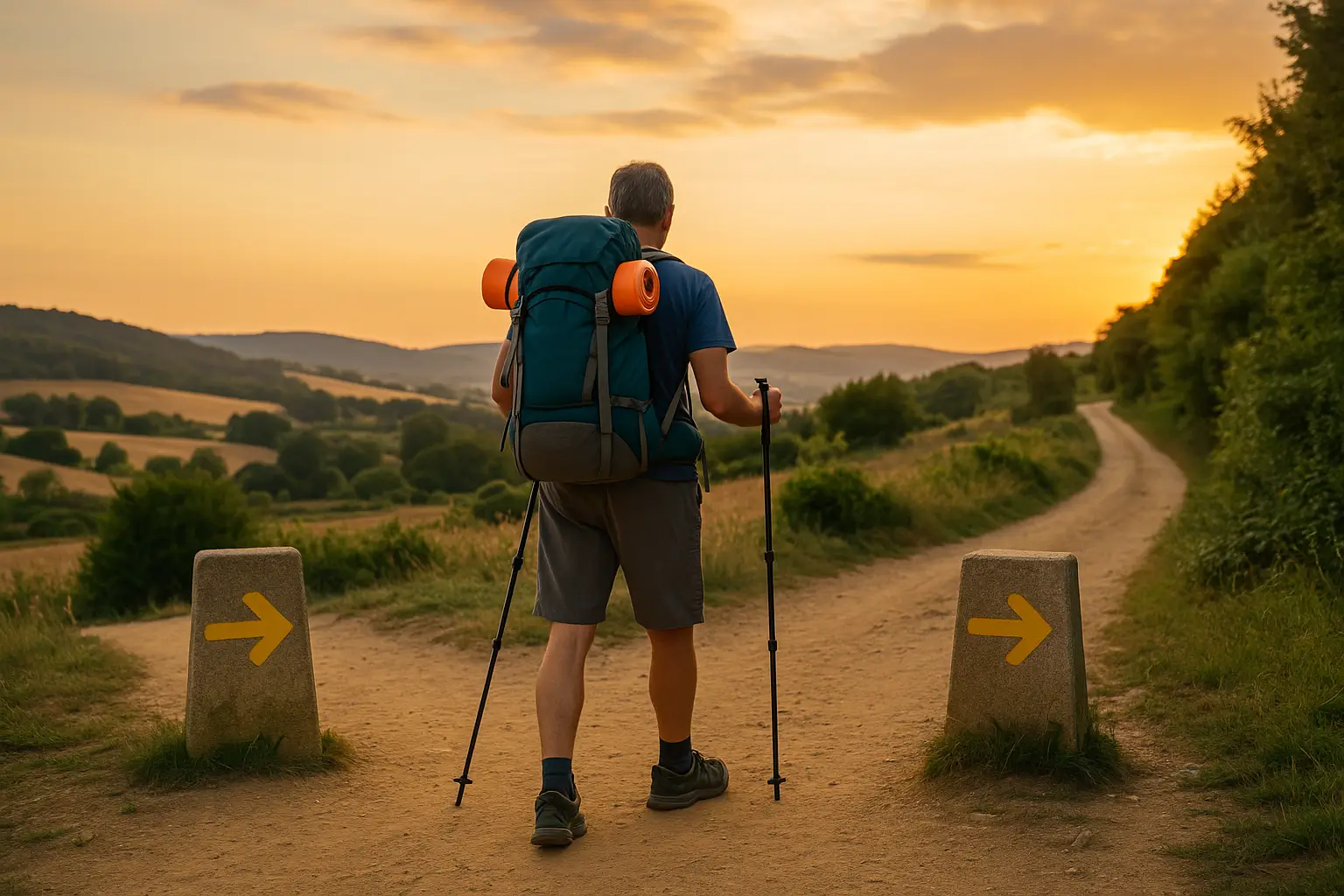 Mapa de las principales rutas del Camino de Santiago para elegir la mejor