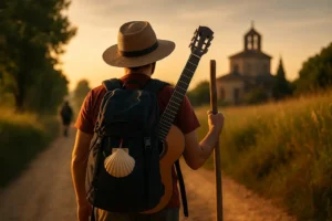 “Música en el Camino de Santiago con instrumentos tradicionales”.