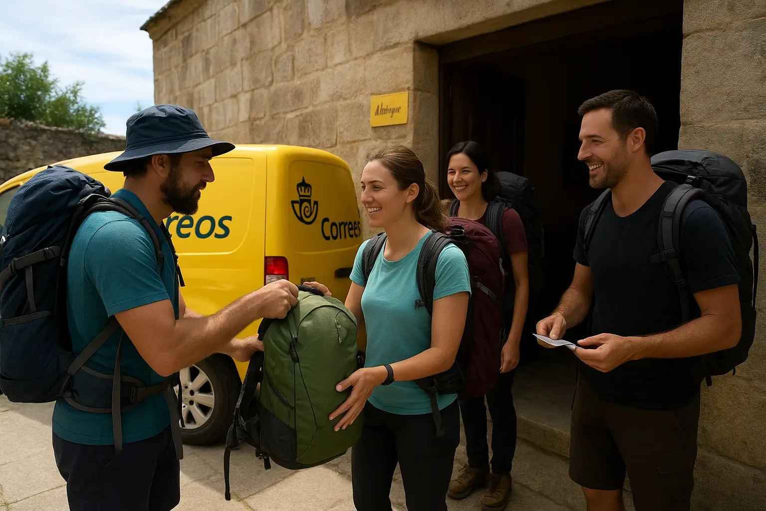 Transporte de mochilas en el Camino de Santiago